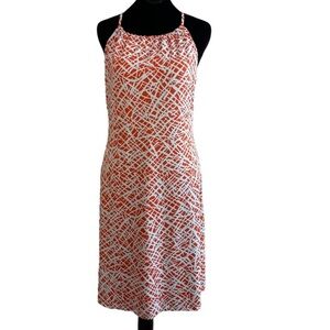 J. Mclaughlin Geometric Halter Midi Dress Women's Size XS